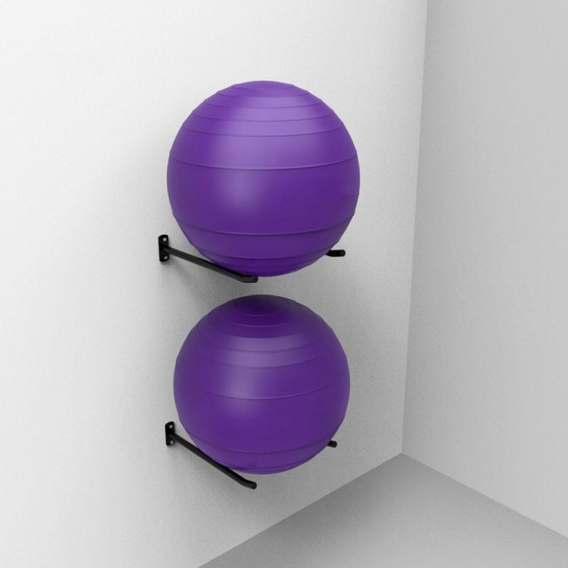 Home Gym Yoga Storage - Yoga Ball Holder 2 Pack Wall