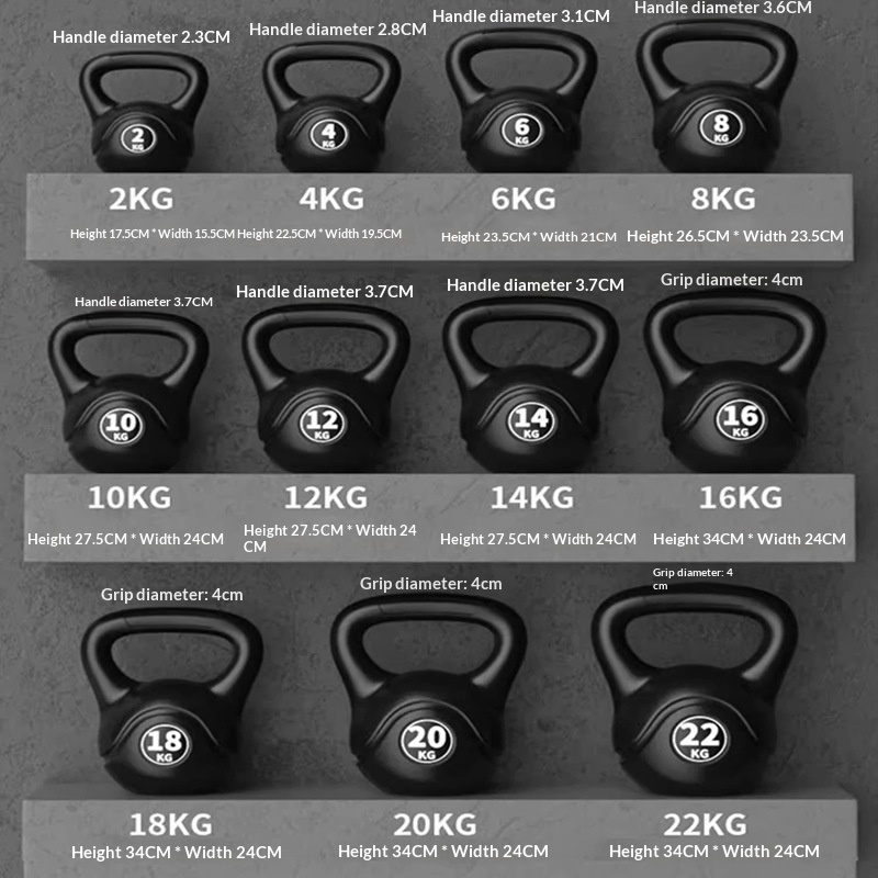 Home Gym House - 2026 Fitness Adjustable 8kg Kettlebell Ergonomic