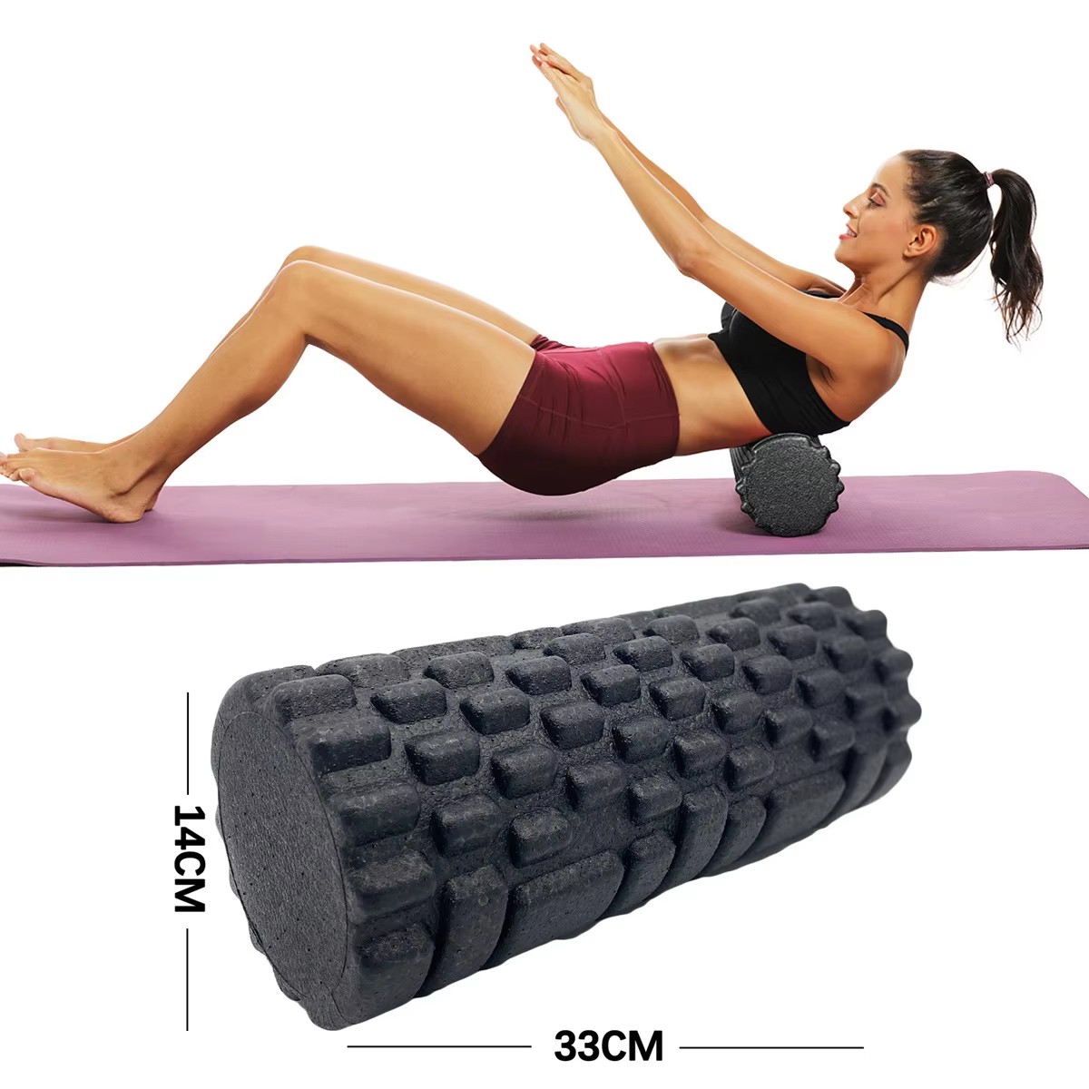 Home Gym House - 30/33cm Fitness Foam Roller Yoga Massage