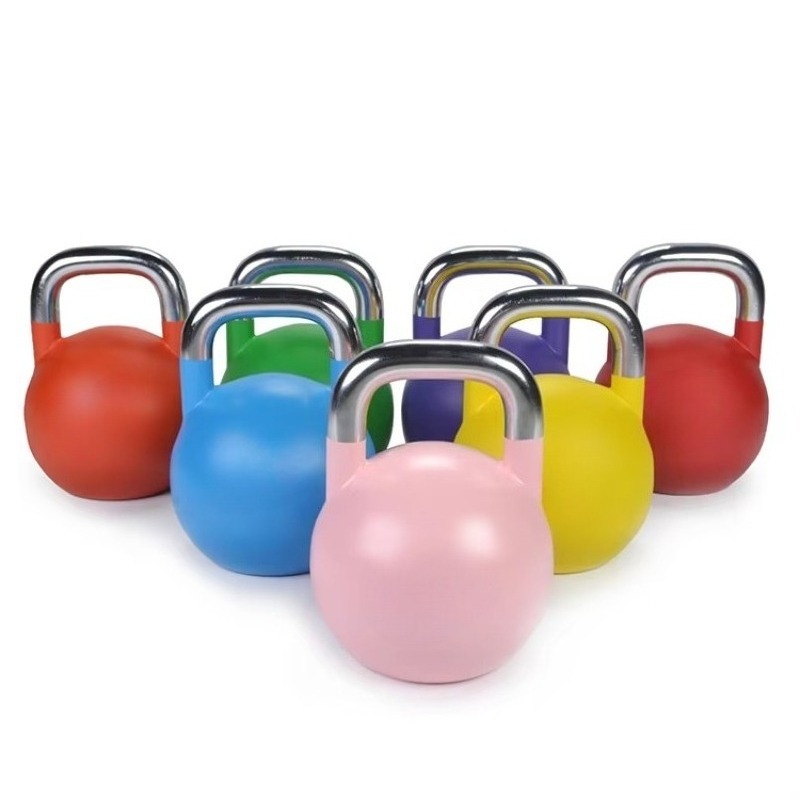 Home Gym Kettlebells - 12KG Premium Kettlebell Weights Powder Coated