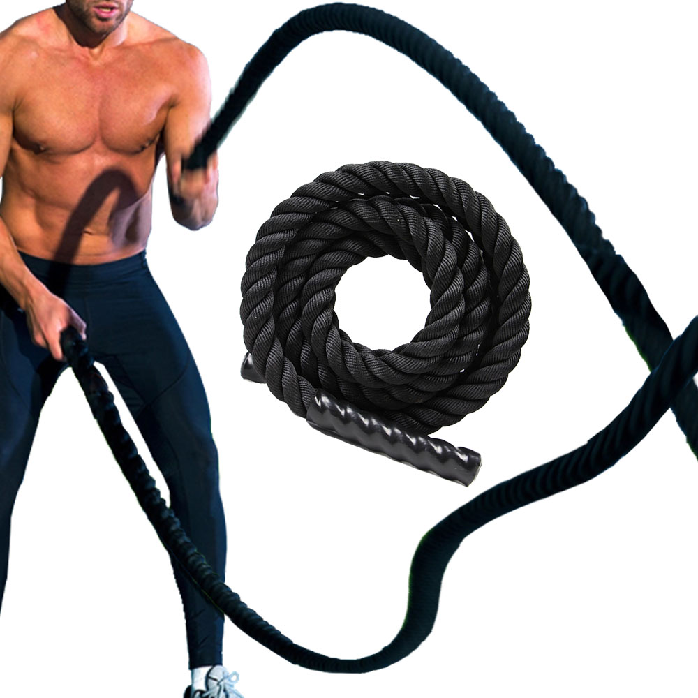 Home Gym Workout - Poly Dacron Battle Rope Home Gym