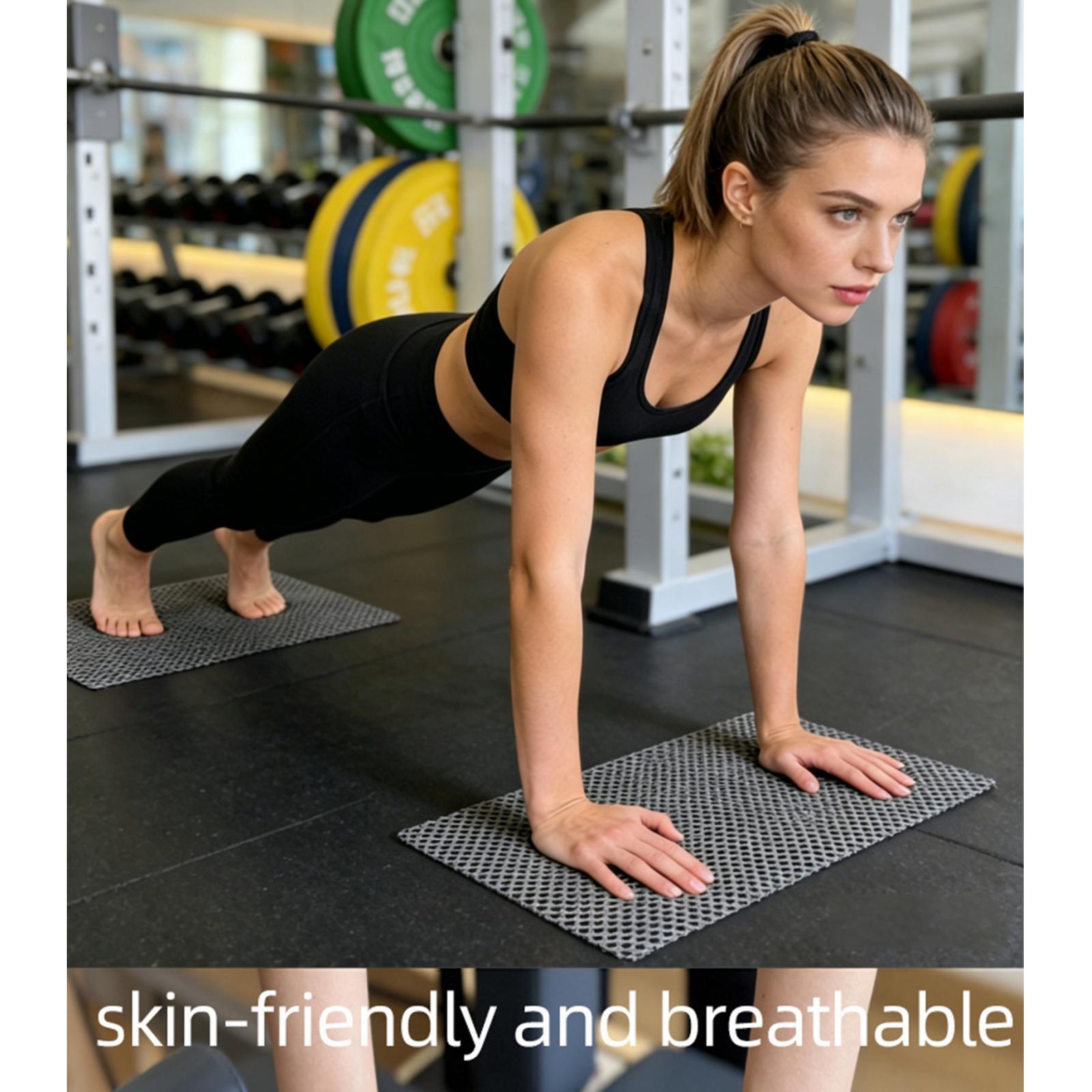Home Gym Yoga Mat - 2Pcs/Set Pilates Nonslip Mat Stable PVC