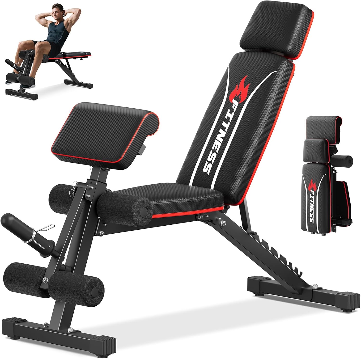 Home Gym Foldable - Home Gym Foldable Weight Bench, Alloy