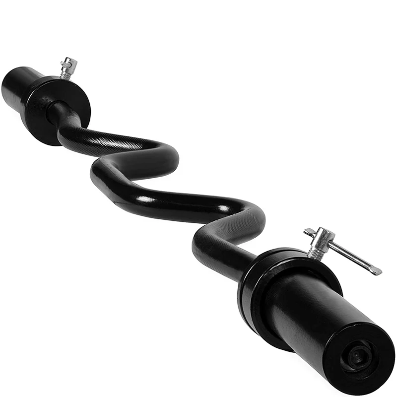Barbell Curl Bar - New Product Fitness Steel Curved Standard