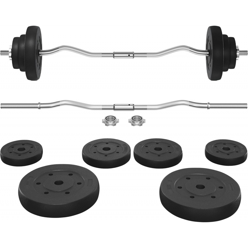 Barbell Set - Curl Bar & Weigh - Barbell Curl Bar review and price