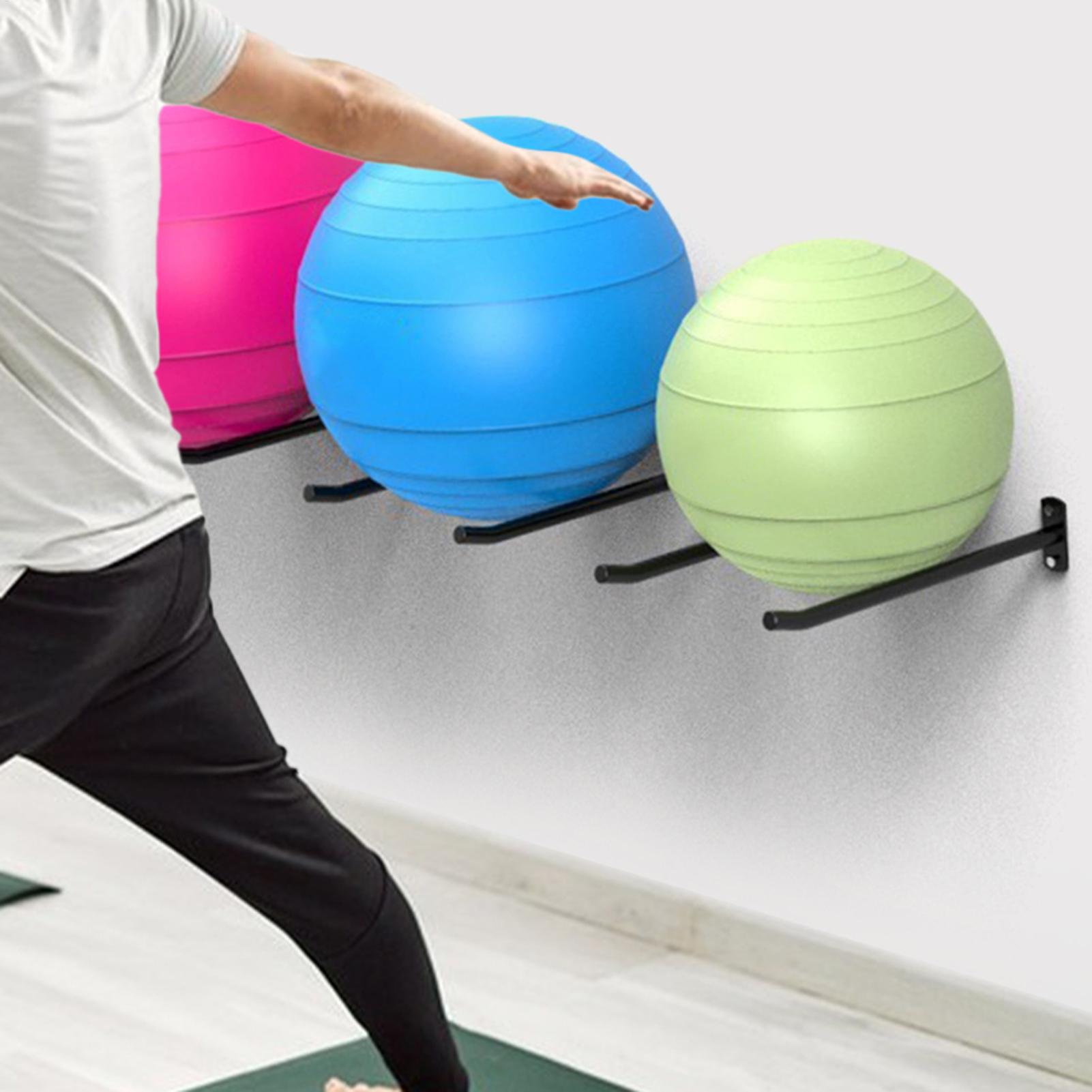 Exercise Ball Holder Pack of 2 - Home Gym Yoga Storage review and price