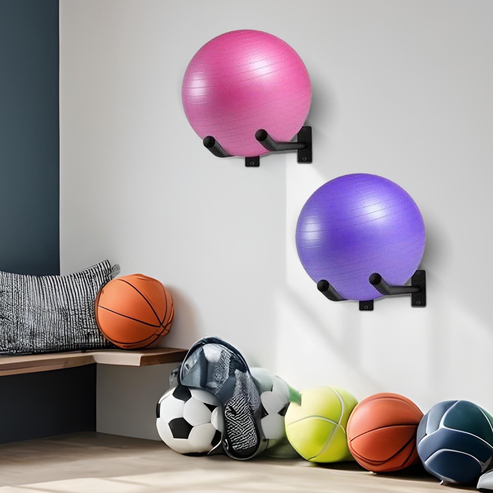 Exercise Ball Holder Pack of 2 - Home Gym Yoga Storage review and price