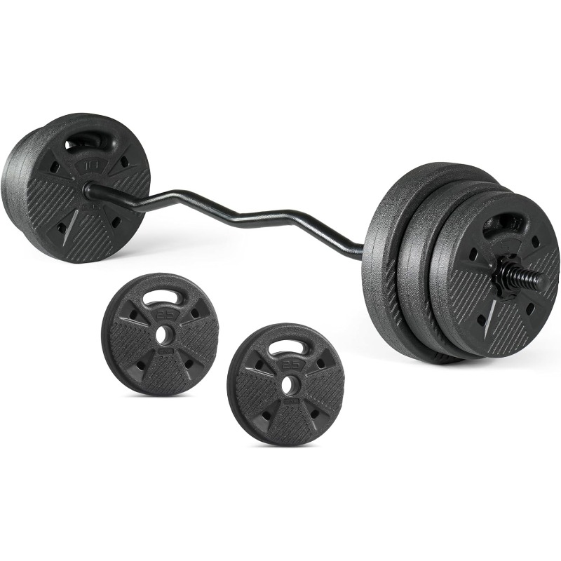 Barbell EZ Curl Bar Set with 5 - Barbell Curl Bar review and price