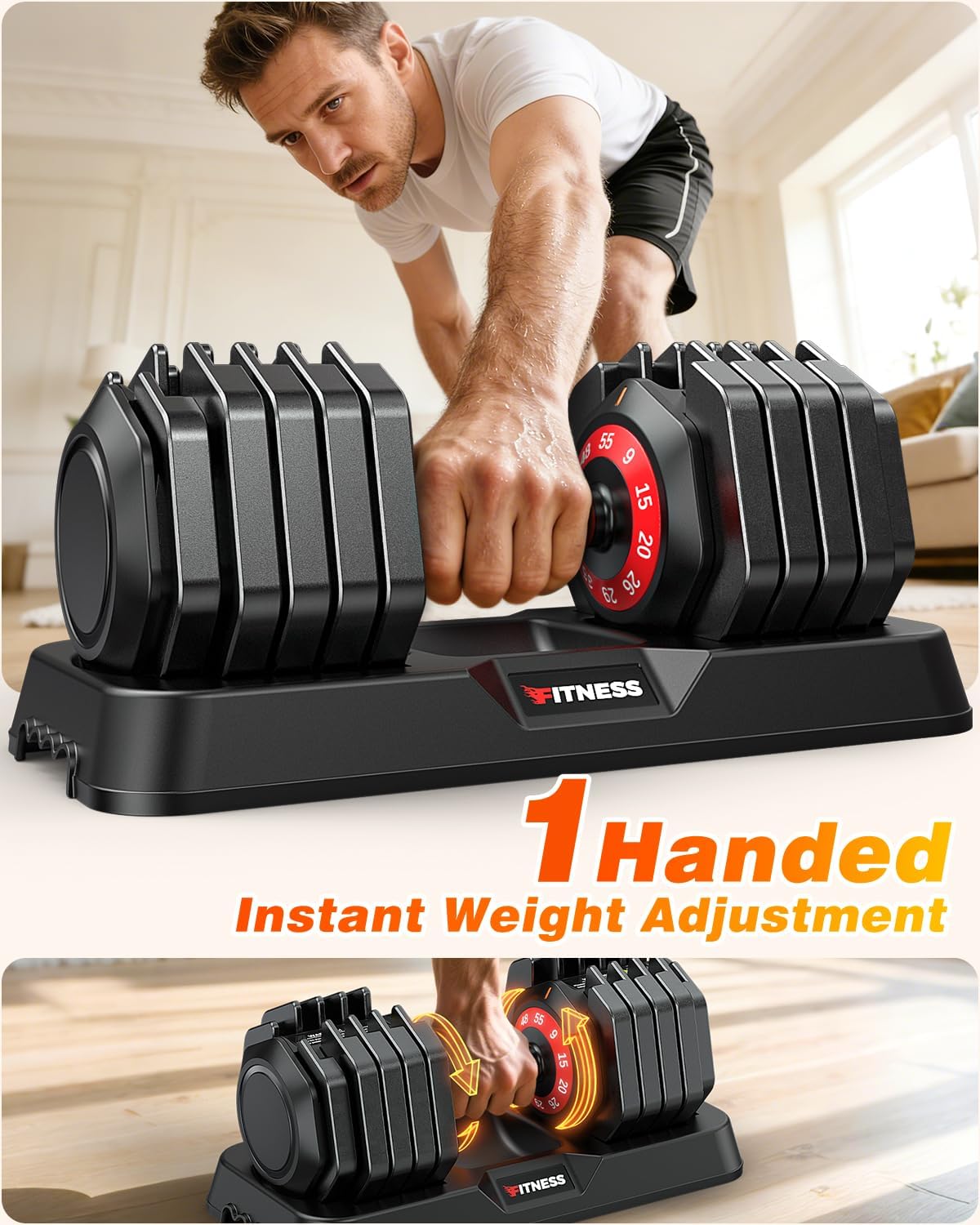 2-Piece Adjustable Dumbbell Se - Home Gym Options review and price