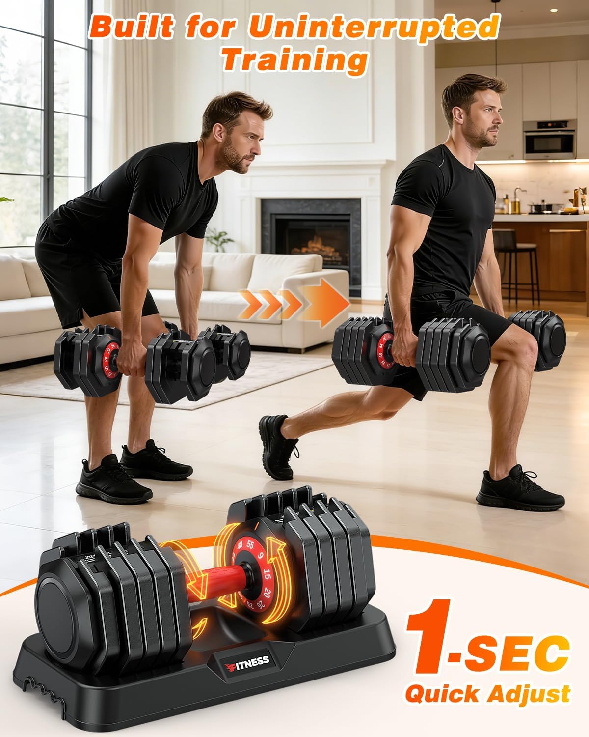 2-Piece Adjustable Dumbbell Se - Home Gym Options review and price