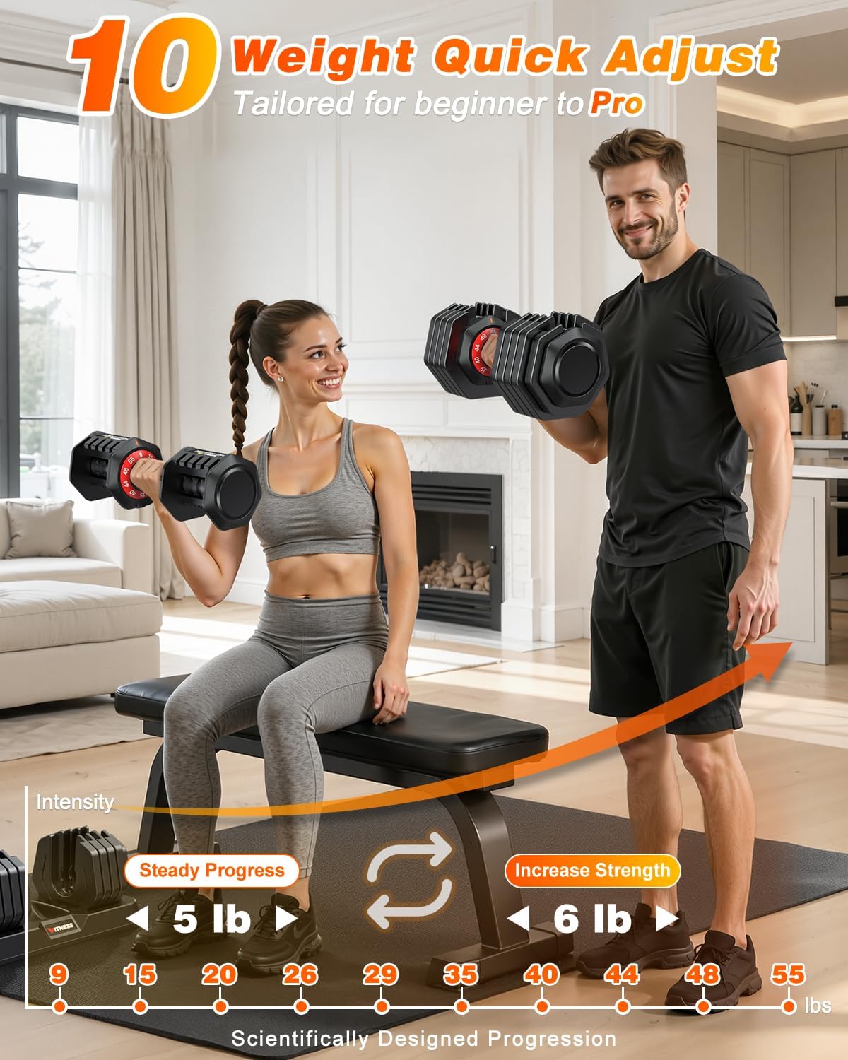 2-Piece Adjustable Dumbbell Se - Home Gym Options review and price