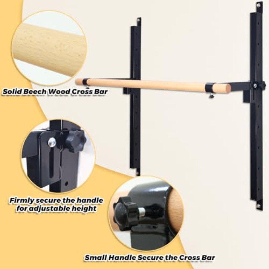 Wall Mounted Ballet Barre 4ft  - Home Gym Foldable review and price