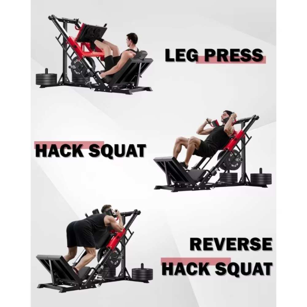 3-in-1 Leg Press Hack Squat Ma - Home Gym Quad review and price