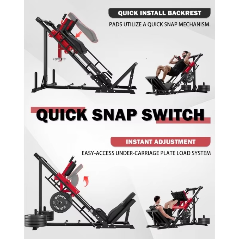 3-in-1 Leg Press Hack Squat Ma - Home Gym Quad review and price