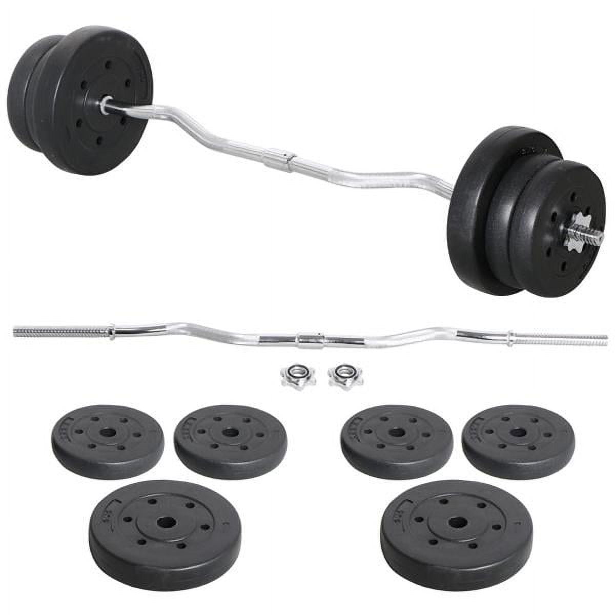 55 lb barbell dumbbell for str - Barbell Curl Bar review and price