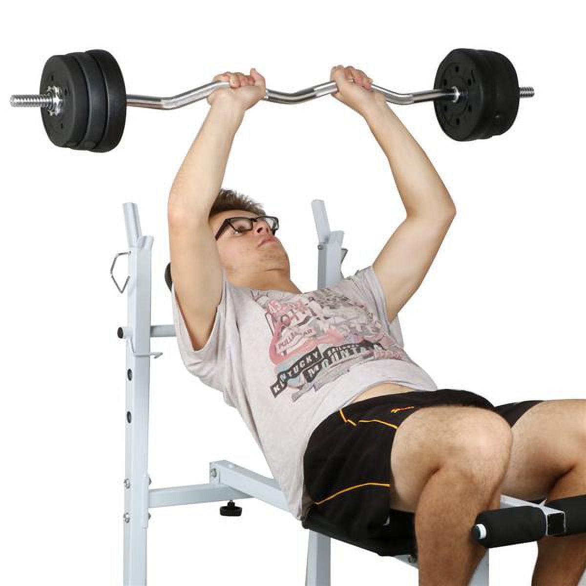 55 lb barbell dumbbell for str - Barbell Curl Bar review and price