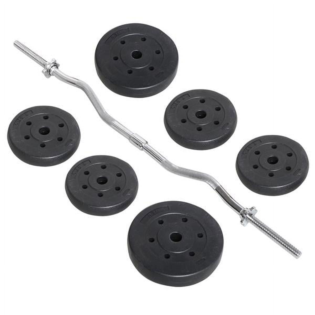 55 lb barbell dumbbell for str - Barbell Curl Bar review and price