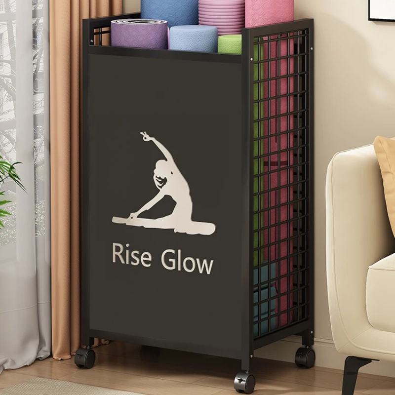 Mobile Fitness Cart with Wheel - Home Gym Yoga Storage review and price