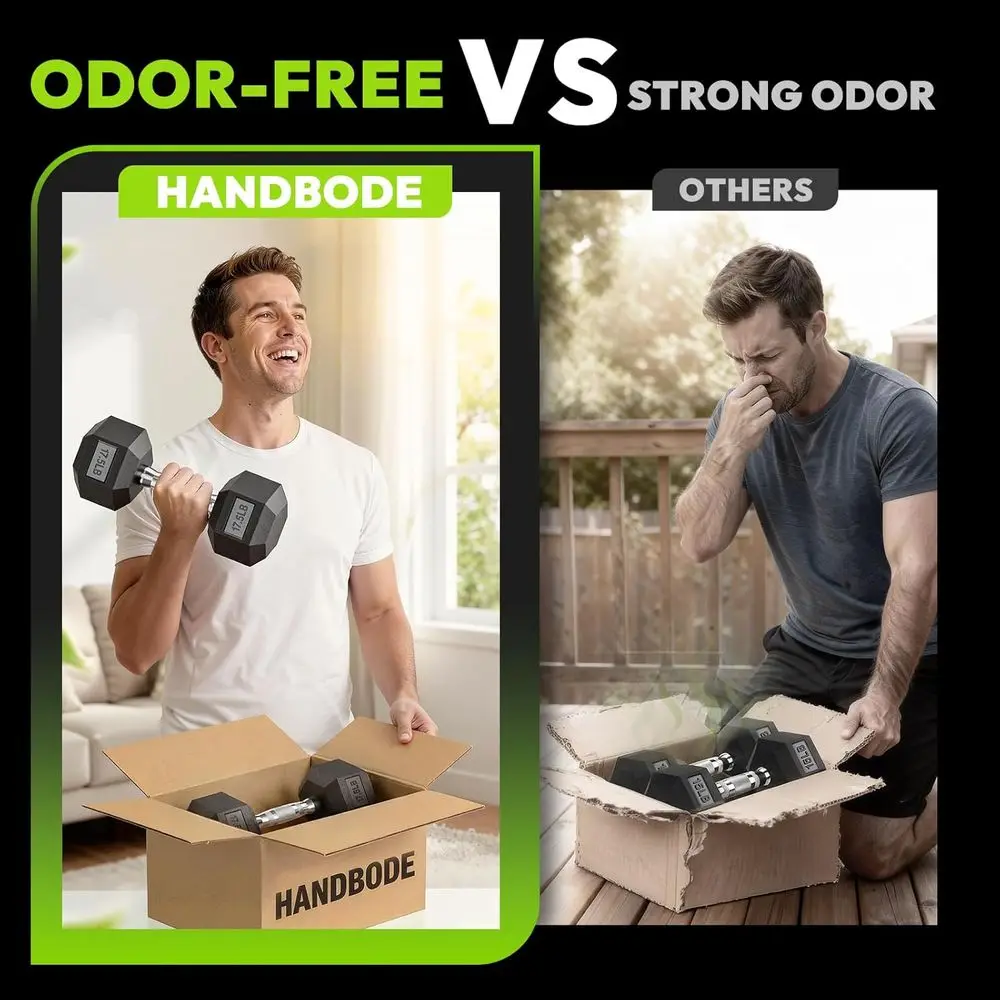 Hex Dumbbells with A-E Rack, 1 - Home Gym Options review and price