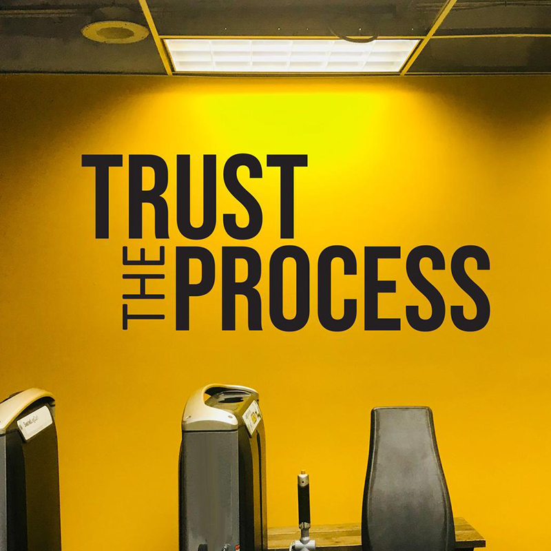 Trust The Process Wall Sticker - Home Gym On Wall review and price