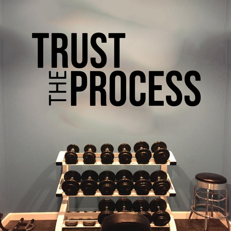 Trust The Process Wall Sticker - Home Gym On Wall review and price