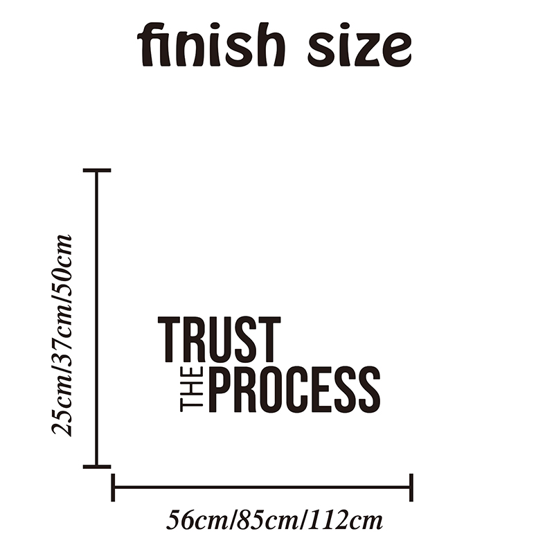 Trust The Process Wall Sticker - Home Gym On Wall review and price