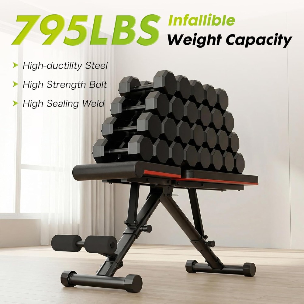 Adjustable Weight Bench for Fu - Home Gym Foldable review and price
