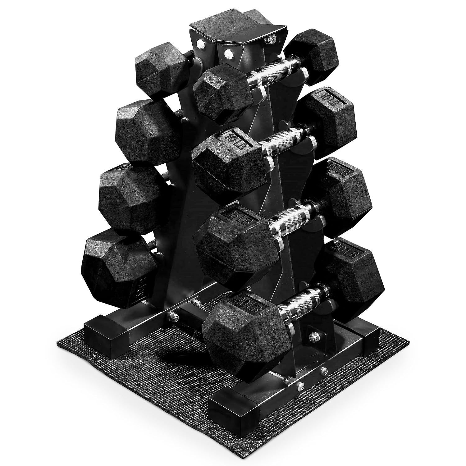 Rubber Coated Hex Dumbbell Wei - Home Gym Options review and price