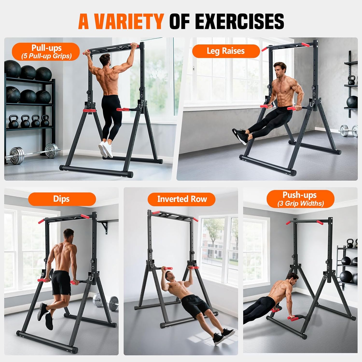 Foldable Power Tower Dip Stati - Home Gym Foldable review and price