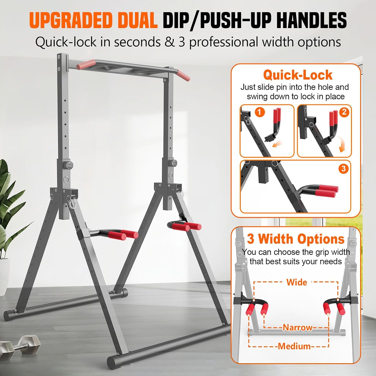 Foldable Power Tower Dip Stati - Home Gym Foldable review and price