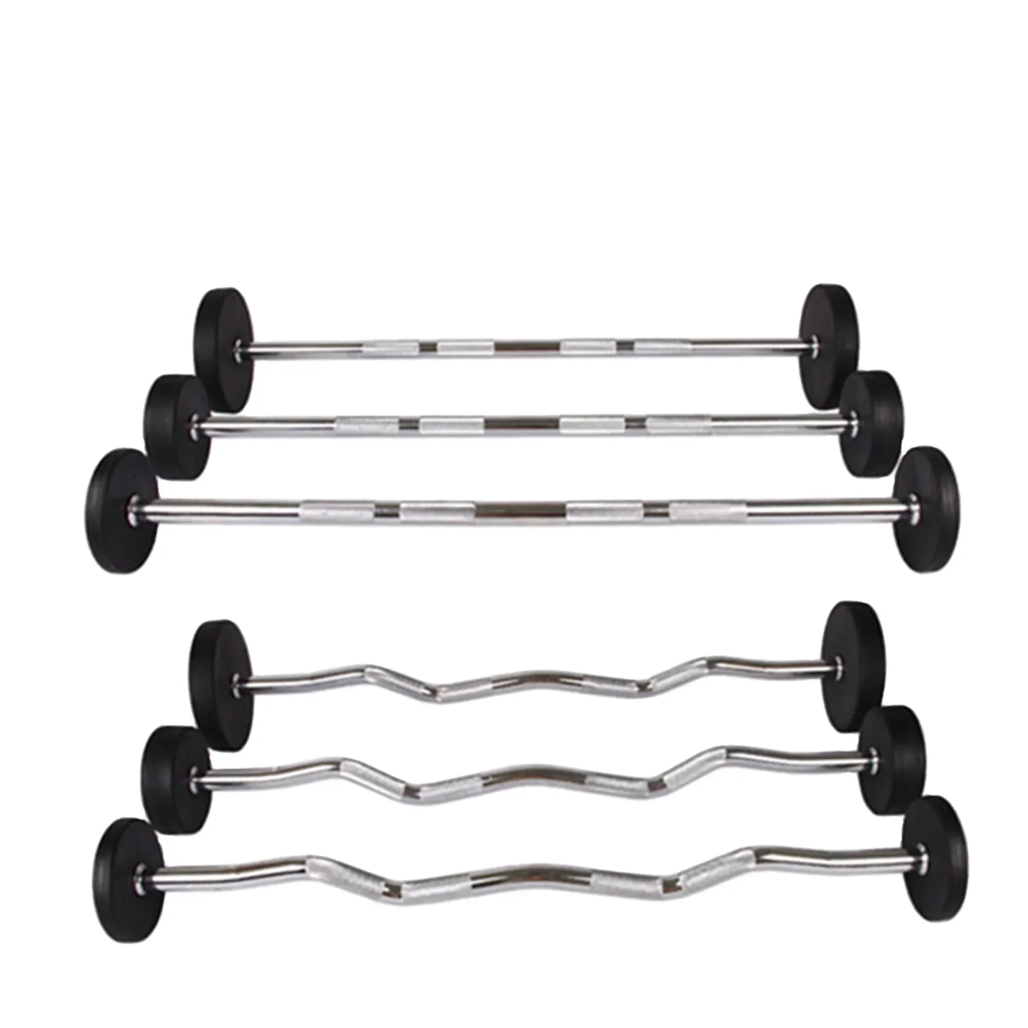 Weightlifting Straight Curl Ru - Barbell Curl Bar review and price
