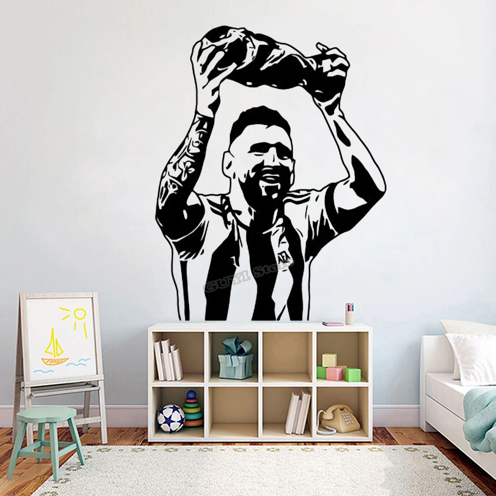 Messi Wall Sticker Vinyl Decal - Home Gym On Wall review and price