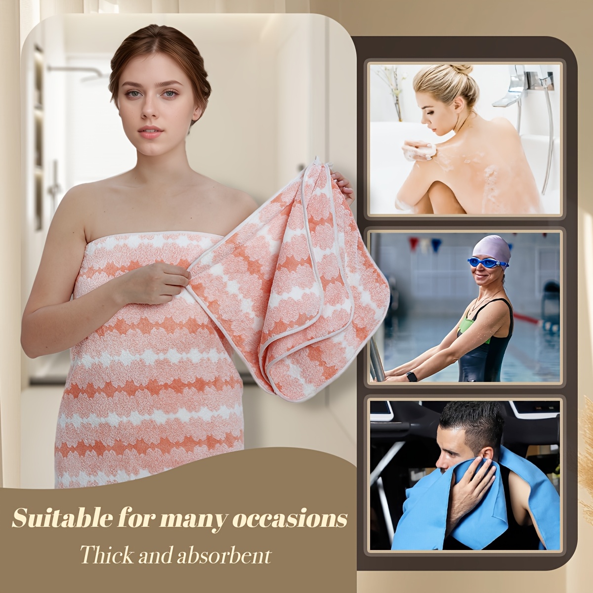 Coral Velvet Bath Towel and Fa - Home Gym Outfit review and price