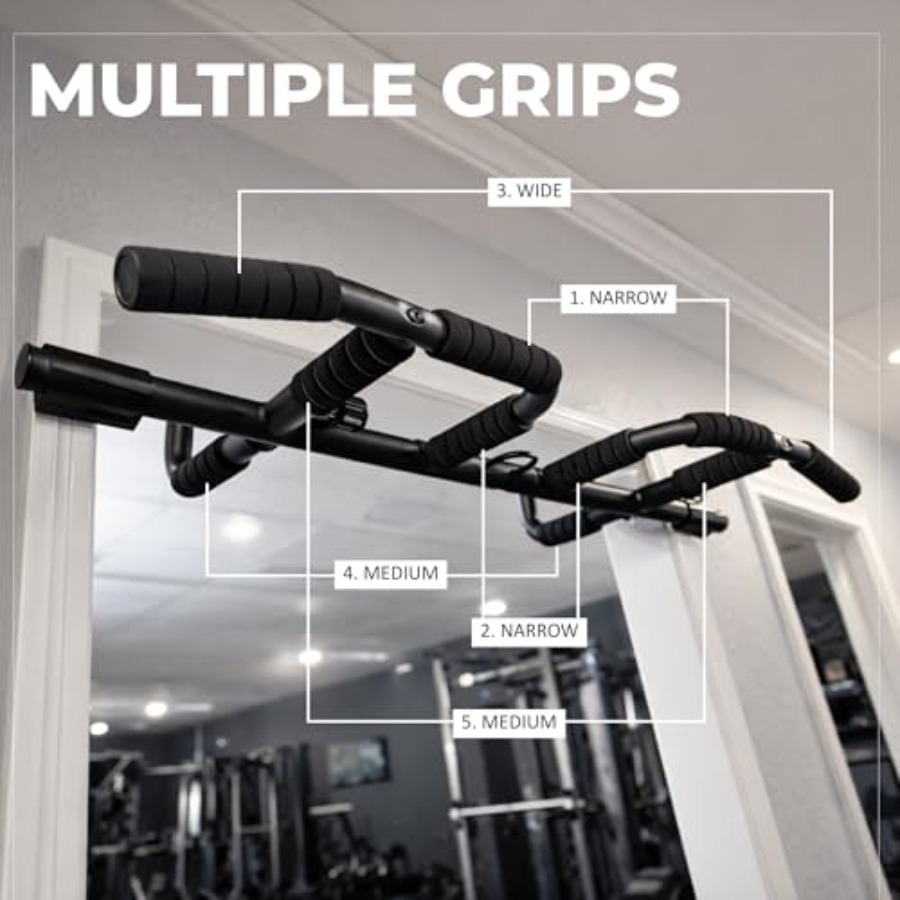 Doorway Pull Up Bar Set with S - Home Gym Workout review and price