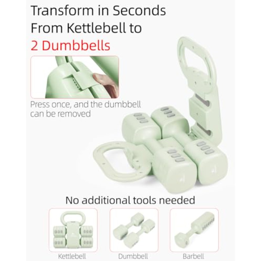 Home gym dumbbell set: 4-in-1  - Home Gym Kettlebells review and price