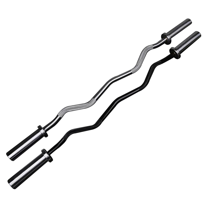 Premium Steel EZ Curl Barbell  - Barbell Curl Bar review and price
