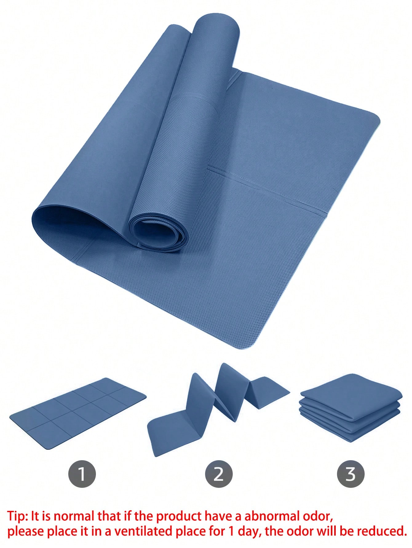 Foldable Yoga Mat Dark Blue Ec - Home Gym Yoga Mat review and price