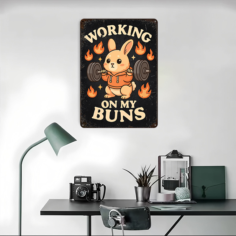 Working On My Buns – Cute Gym  - Home Gym On Wall review and price