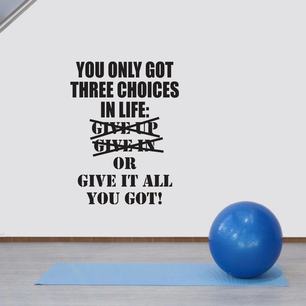 1 pc hot sale GYM culture Wall - Home Gym On Wall review and price