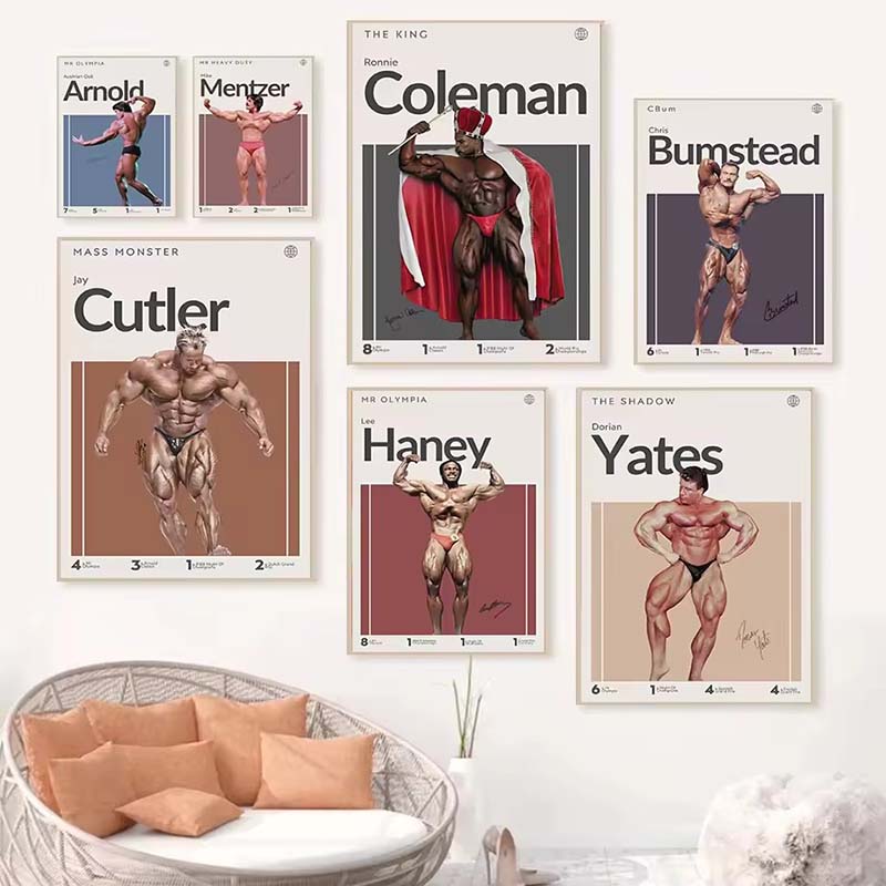 Motivation Bodybuilder Poster  - Home Gym On Wall review and price
