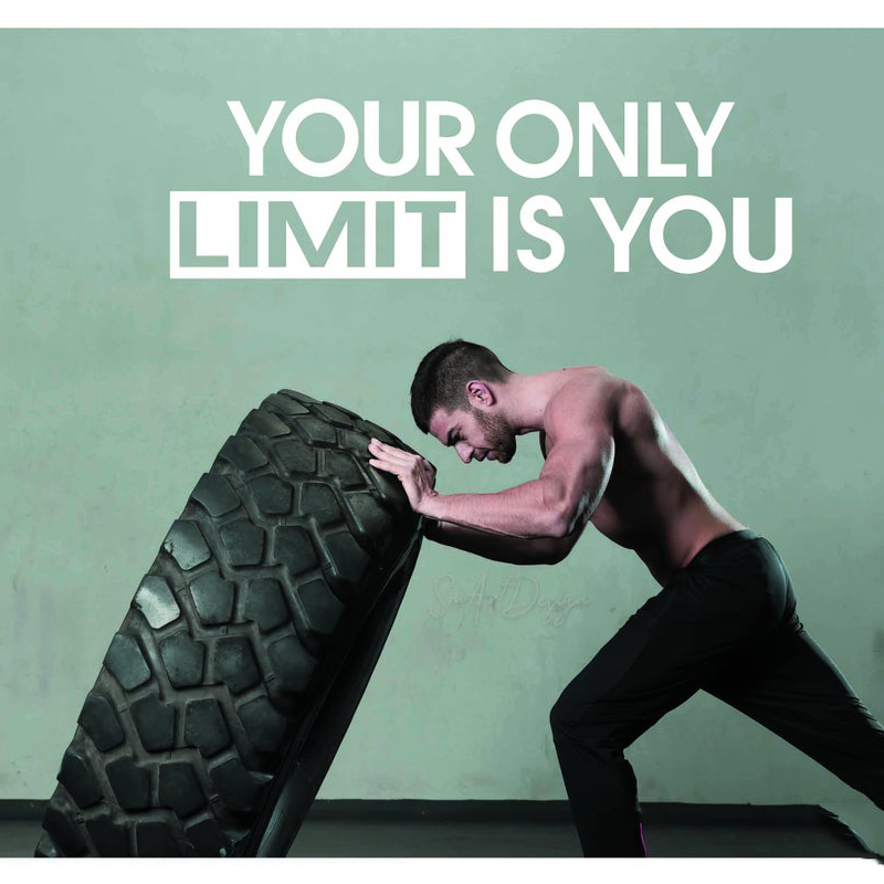 Your only limit is you - Wall  - Home Gym On Wall review and price