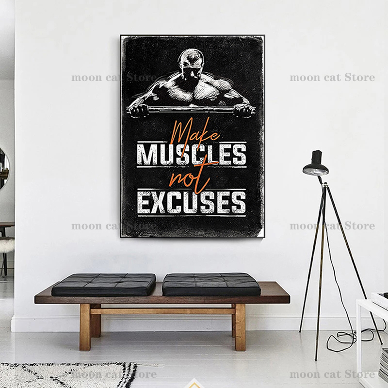Fitness Sports Poster Bodybuil - Home Gym On Wall review and price