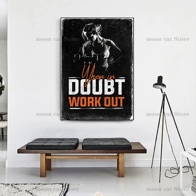 Fitness Sports Poster Bodybuil - Home Gym On Wall review and price